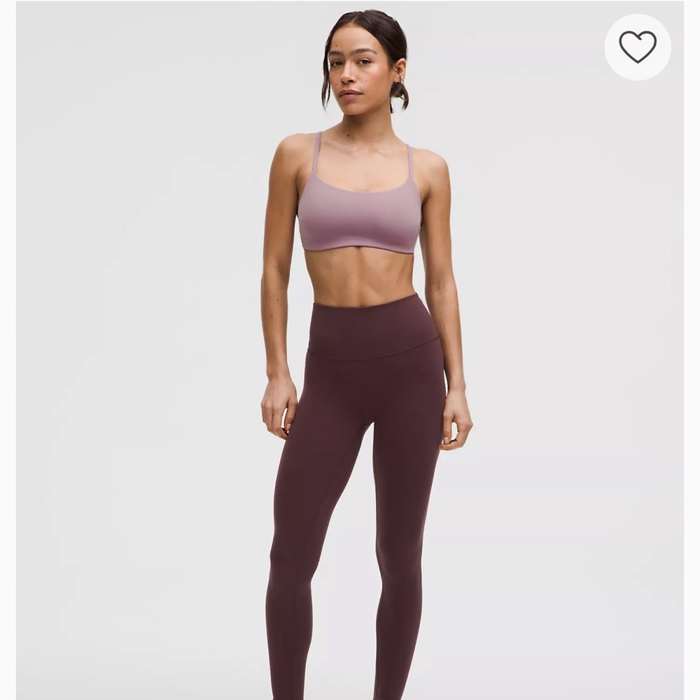 Lululemon Wunder Lounge SHR Tight 28" in Burgundy